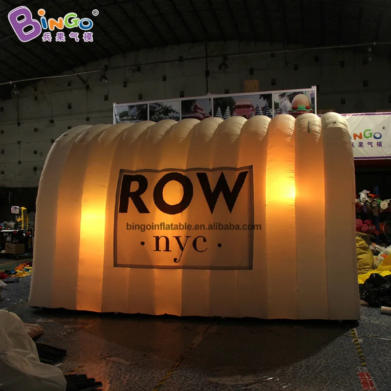 Free Shipping 5x3x3 Meters Inflatable Lighting Tunnel With Custom Logo - BG-T0244