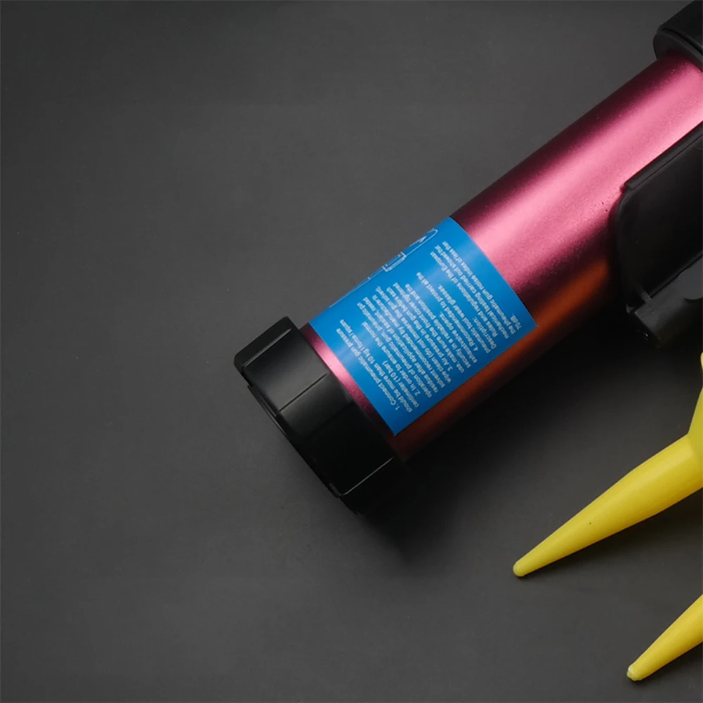 1/4 "Pistol Lem Kaca Caulking Pneumatik 310ML 400ML Kapasitas 600ML Alat Aplikator Caulking Pistol Karet Udara