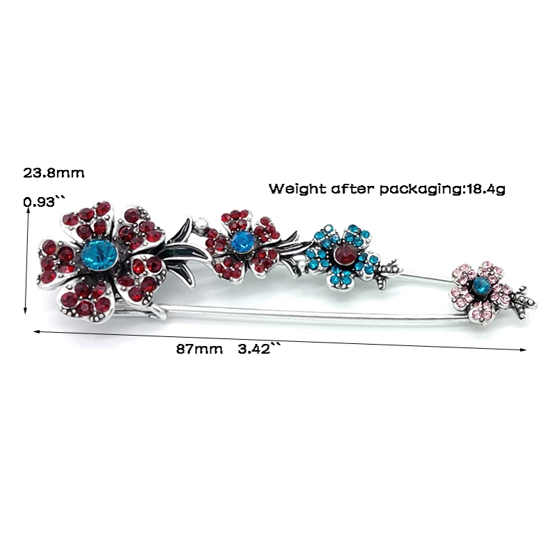 PD BROOCH Fashion High-end Retro Stone Gem Brooch High Quality Exquisite Ladies Brooch Enamel Pin Pins Wholesale
