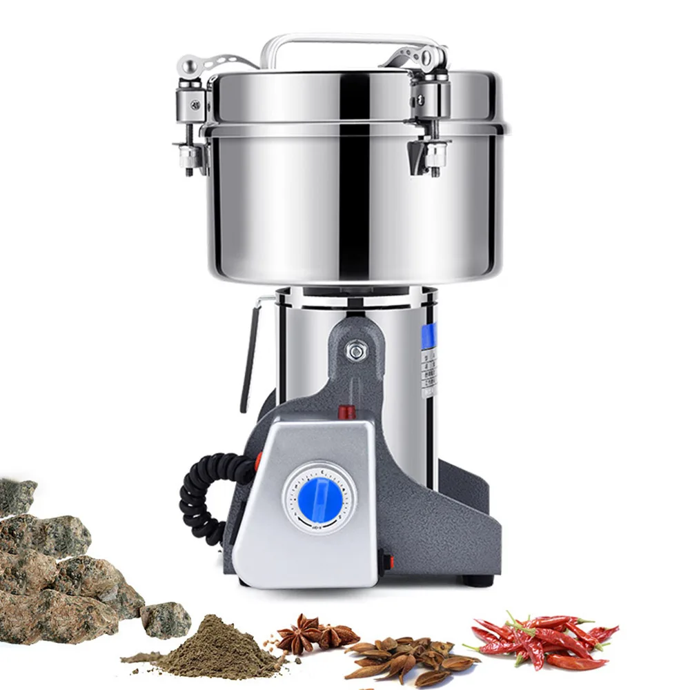 مطحنة 2500 جرام ، آلة المسحوق ، مطحنة الحبوب الكهربائية ، 220 فولت