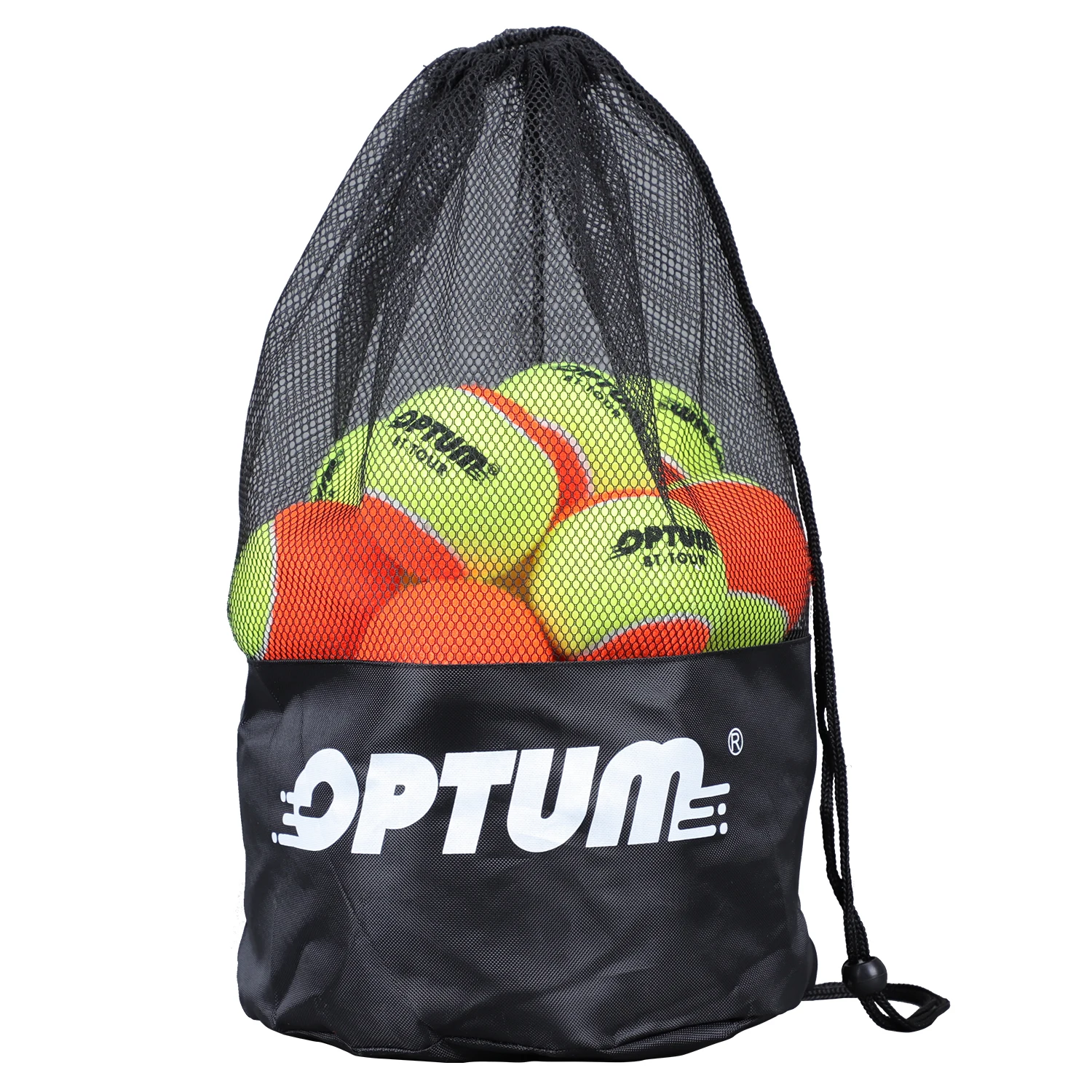 OPTUM BT-TOUR Beach Tennis Balls 50% Pressure Ball Stage 2 With Mesh Shoulder Bag - 12, 24, 36 Pack Sizes