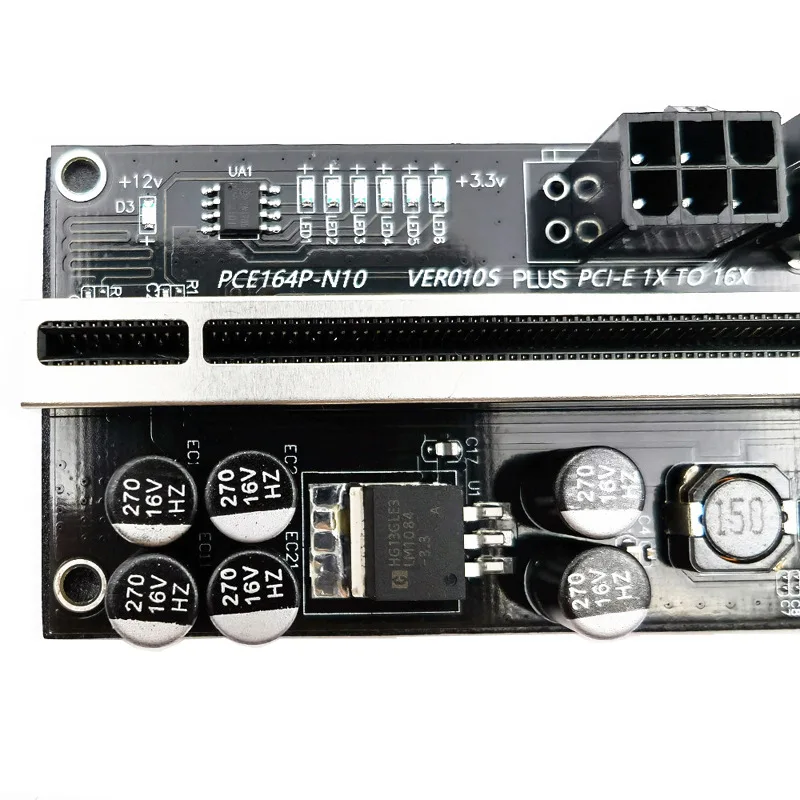 2021 VER010S Plus PCI-E X16 Nâng Nâng Cấp Siêu Phiên Bản PCI Express Nối Dài Riser Để Khai Thác Mỏ Card