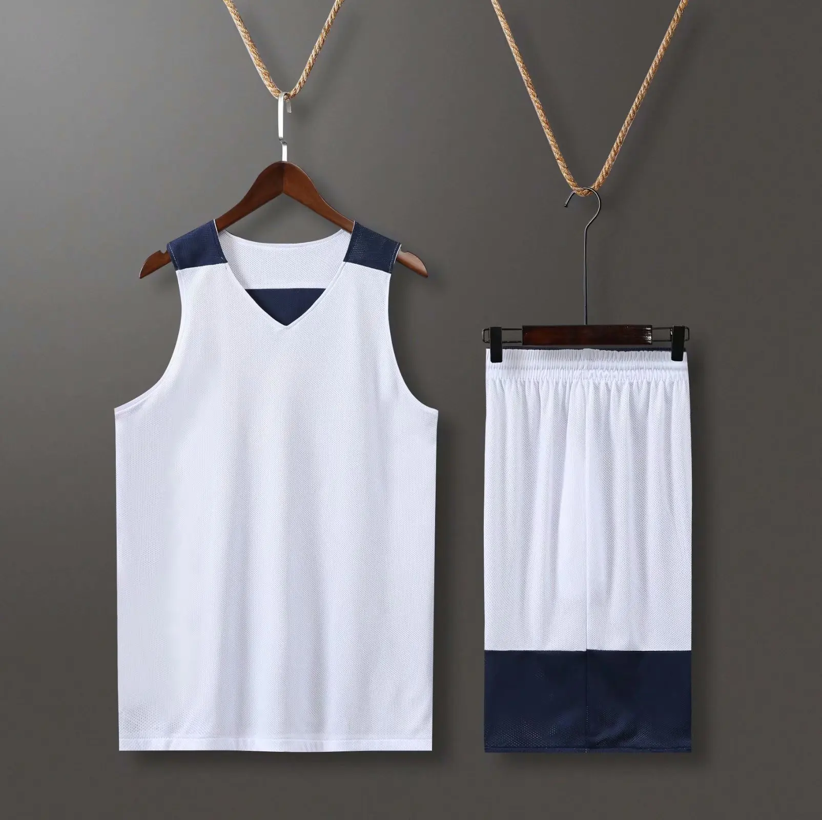 adult men kids Double sided basketball training jersey set team tracksuits breathable basketball jerseys uniforms customized