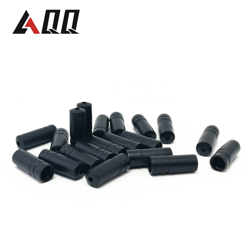 100/50Pcs rower przekładnia z hamulcem końcówka kabla zewnętrznego czapki porady Crimps 4MM plastikowa nakładka hamulca plastikowy do kabla czapki