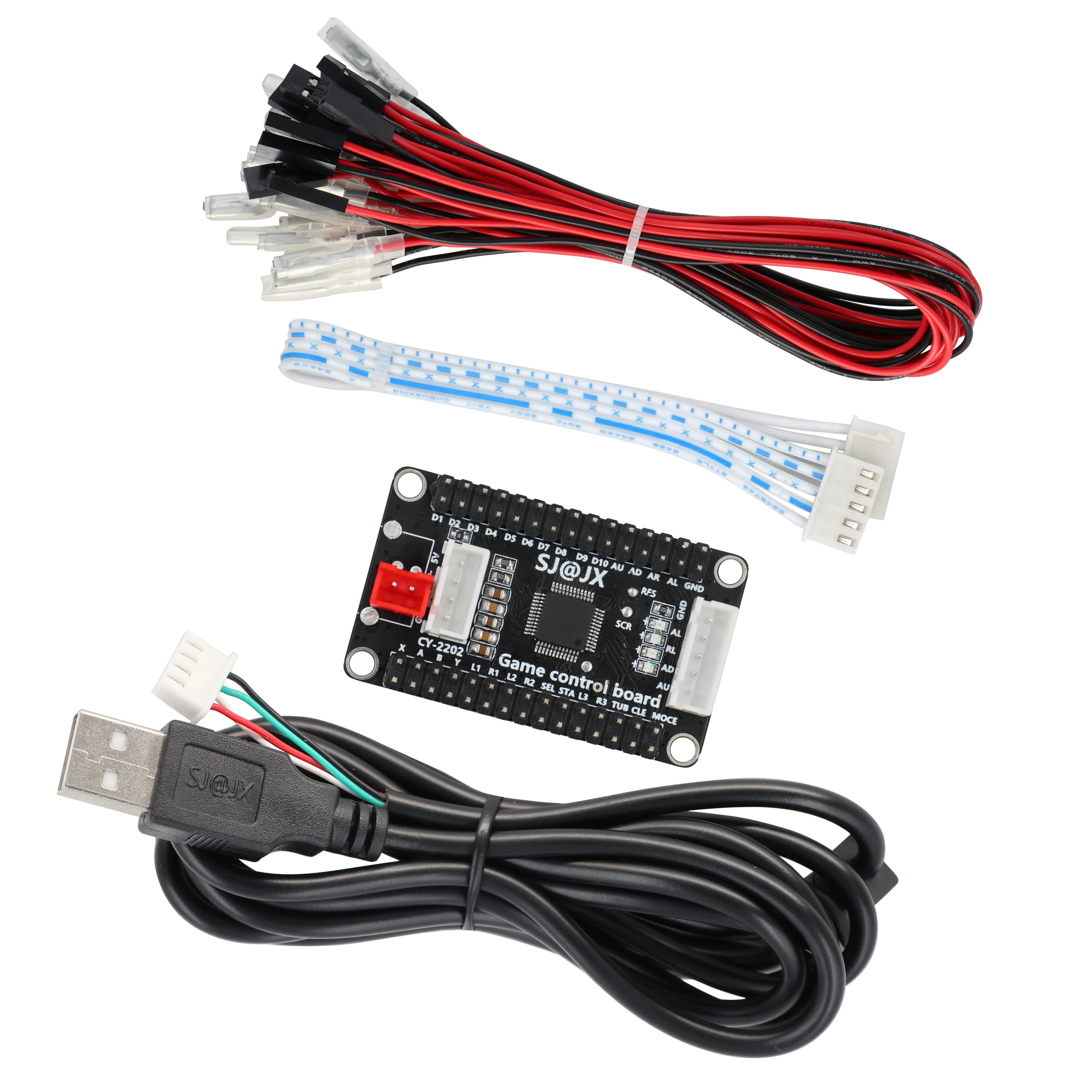 Zero Delay Arcade USB Encoder PC with 5V to Joystick Arcade Rocker Circuit Board Control Panel For MAME Gaming