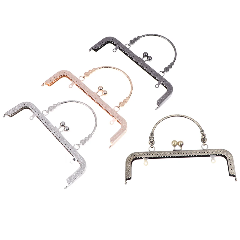 1PCS Metal Kiss Clasp Lock Frame Metal Frame Kiss Clasp Lock For Handbag Purse Coin Bag DIY Tool DIY Metal Frame Purse Handle