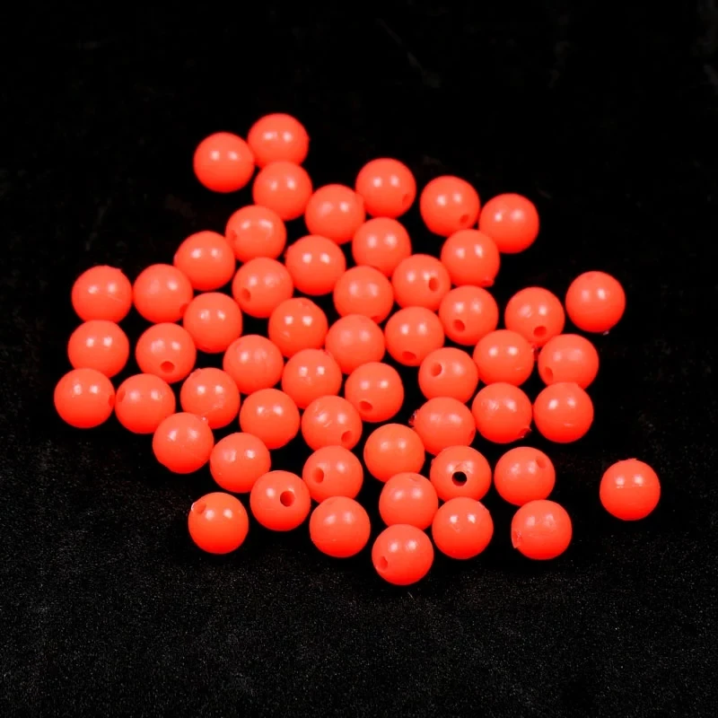 Wifreo 100 stücke Luminous Perlen Angeln Raum Bohnen Runde Float Kugeln 3mm-12mm Kunststoff Licht Glowing Runde tackle Köder Zubehör – Detail 5