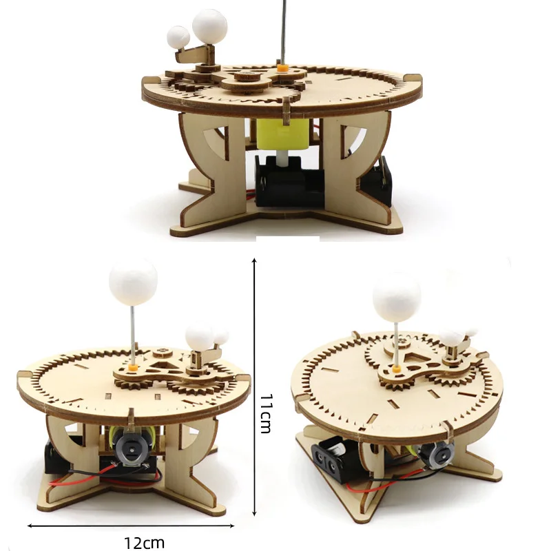 Dzieci DIY zabawki naukowe edukacyjny eksperyment naukowy zestaw zbiornik drewna/pozytywka/równowaga/kleszcze mechaniczne/koparka/zegar