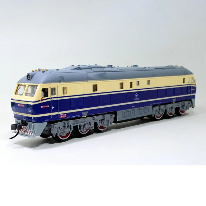 China Dongfeng Super Long Simulation Electric Track Steam Green Leather Train Model Children's Toy Gift Display