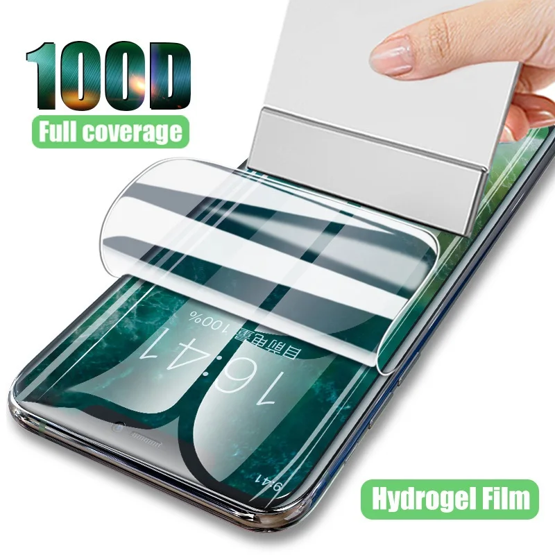 Hydrogel Film For LG G8 G8S G8X ThinQ Full Cover Black Screen For LG G8 G8S G8X 9H Protector Protective Film