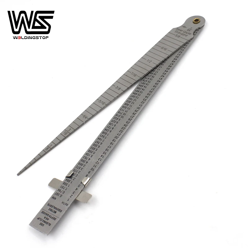 Welding Gage Taper Gauge Depth Ruler Gap Hole  Stainless Steel Inspection For Measuring Tool