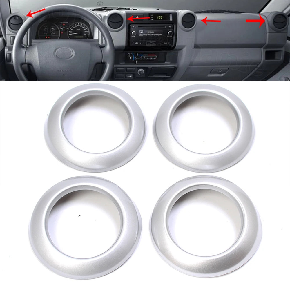 Car Console Air Condition Outlet Vent Cover Trim decoration For Toyota Land Cruiser FJ70 FJ76 FJ77 FJ78 FJ79 ABS Decoration