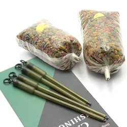 8PCS Accessories For Carp Fishing PVA bag Stems Solid Bag Stems Lead Insert End Terminal Tackle Mesh Solid Bags Stem