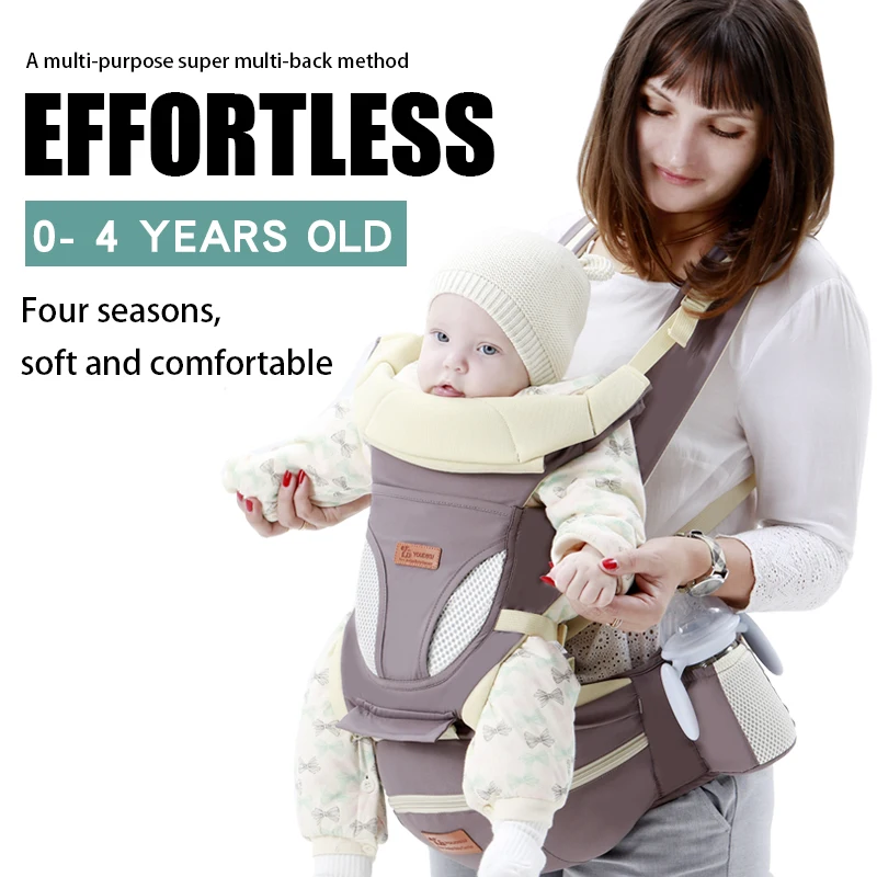 

AINOMI Baby Carrier 0-48M Baby Hipseat Carrier Front Facing Ergonomic Kangaroo Baby Wrap Sling for Baby Travel