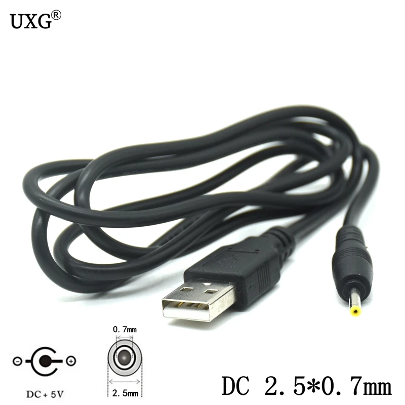 90 right angle Degree DC Power Plug USB Convert To 2.5*0.7mmmm/DC 2.5x0.7mm L Shape Right Angle Jack With Cord Connector Cable