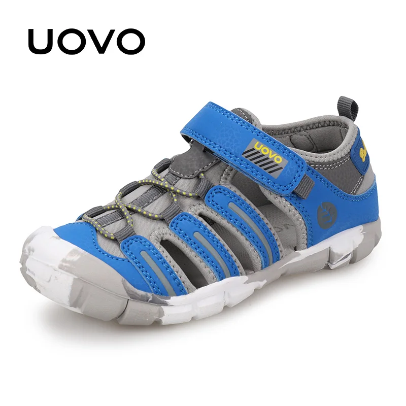 Uovo 2024 neue Kinder Sommer mode Schuhe atmungsaktive kleine Kinder Schuhe für Jungen Strands andalen Größe #25-35