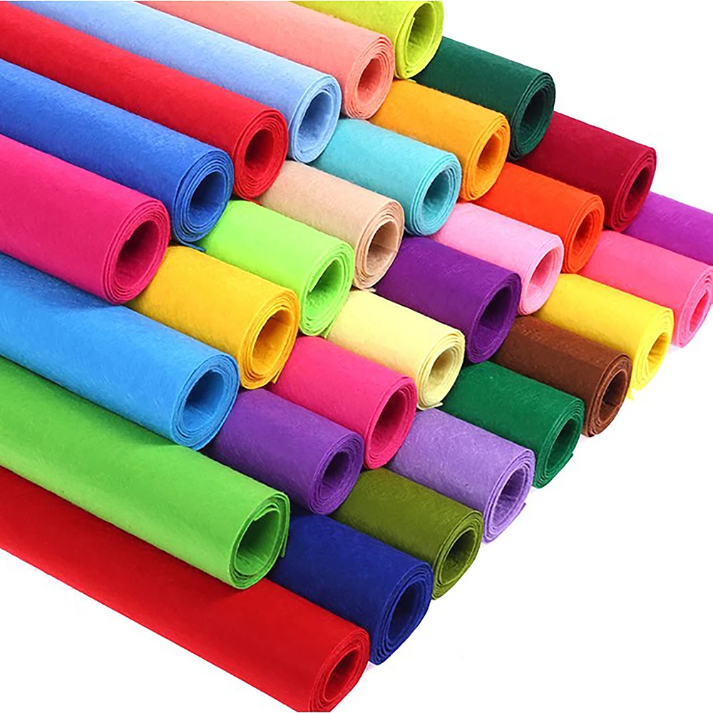 Chainho,Polyester Non Woven Felt Fabric,3mm Thick Cloth For DIY Sewing,Dolls,Crafts,Home Decoration Material,30x90cm/piece