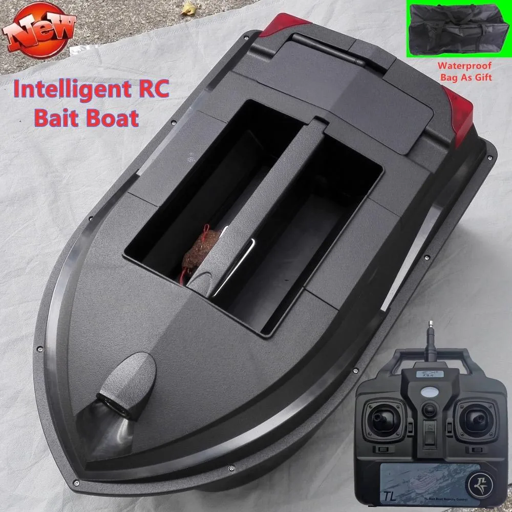 

Double Waterproof Dual Motor Remote Control Fishing Boat Double Hopper Night Light Low Power Alarm Anti-storm StableRC Bait Boat