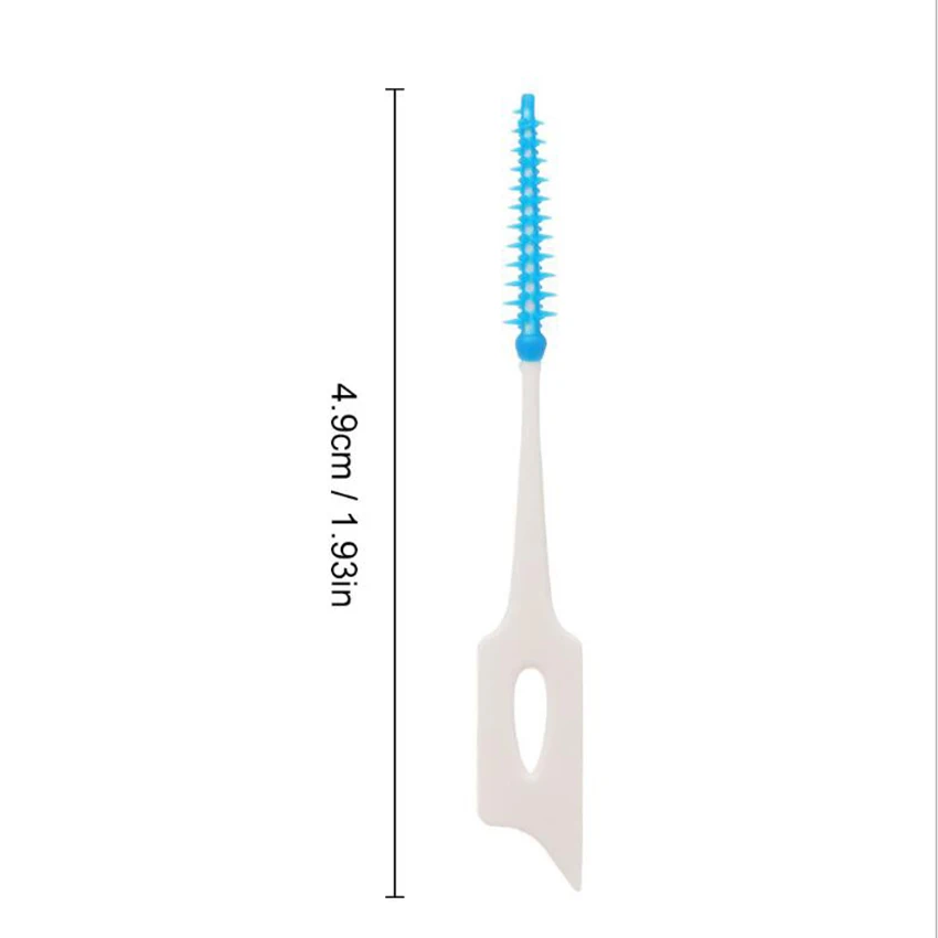 20 pçs/set Massagem Massagem Palito Interdental escova palito Fio Dental Macia Silicone Escova para Oral limpeza dos dentes