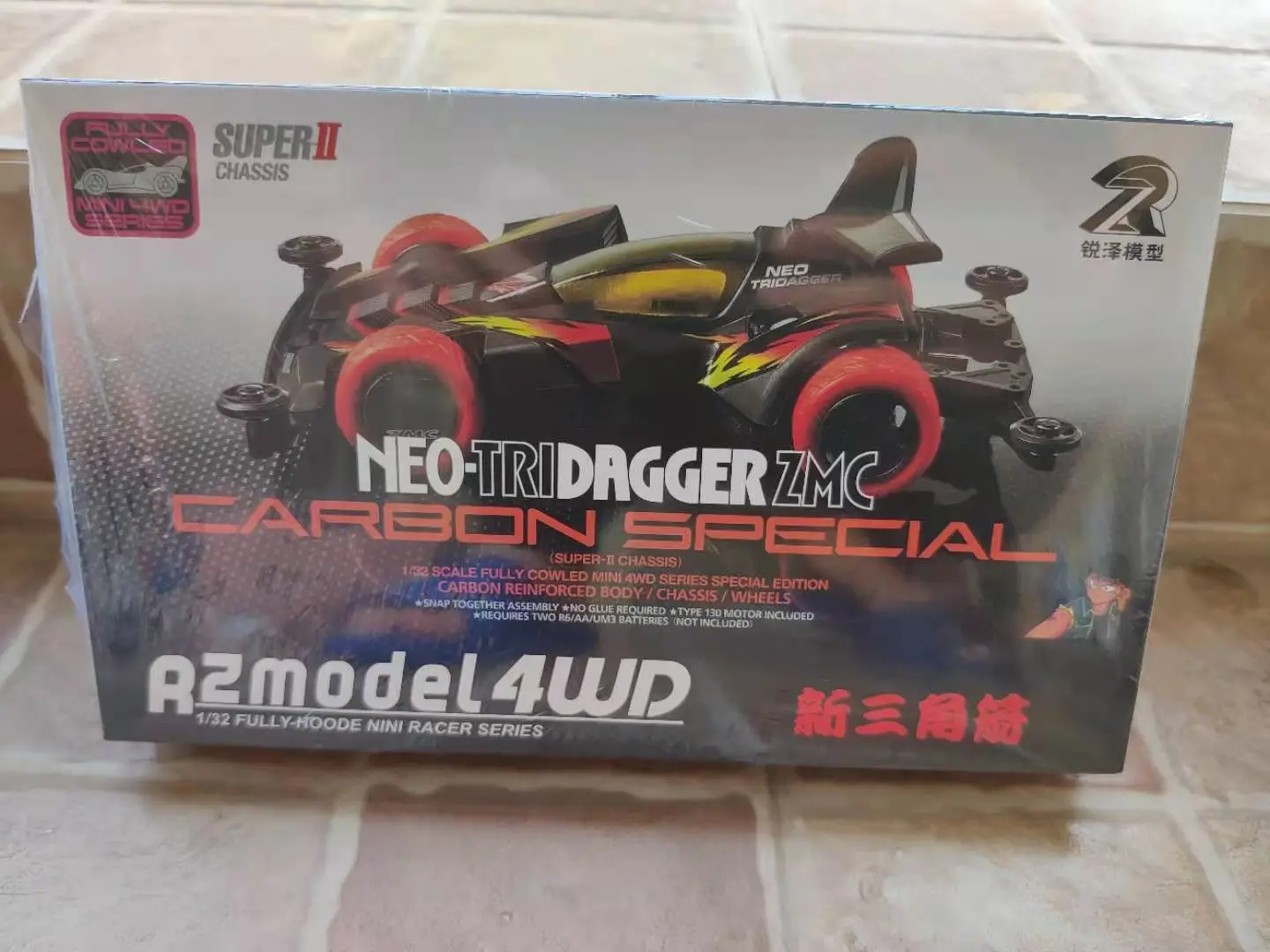 Ruize NEO TRIDAGGER ZMC Carbon Special (w S2 Chasiss) 1/32 Scale Mini 4WD Car Model