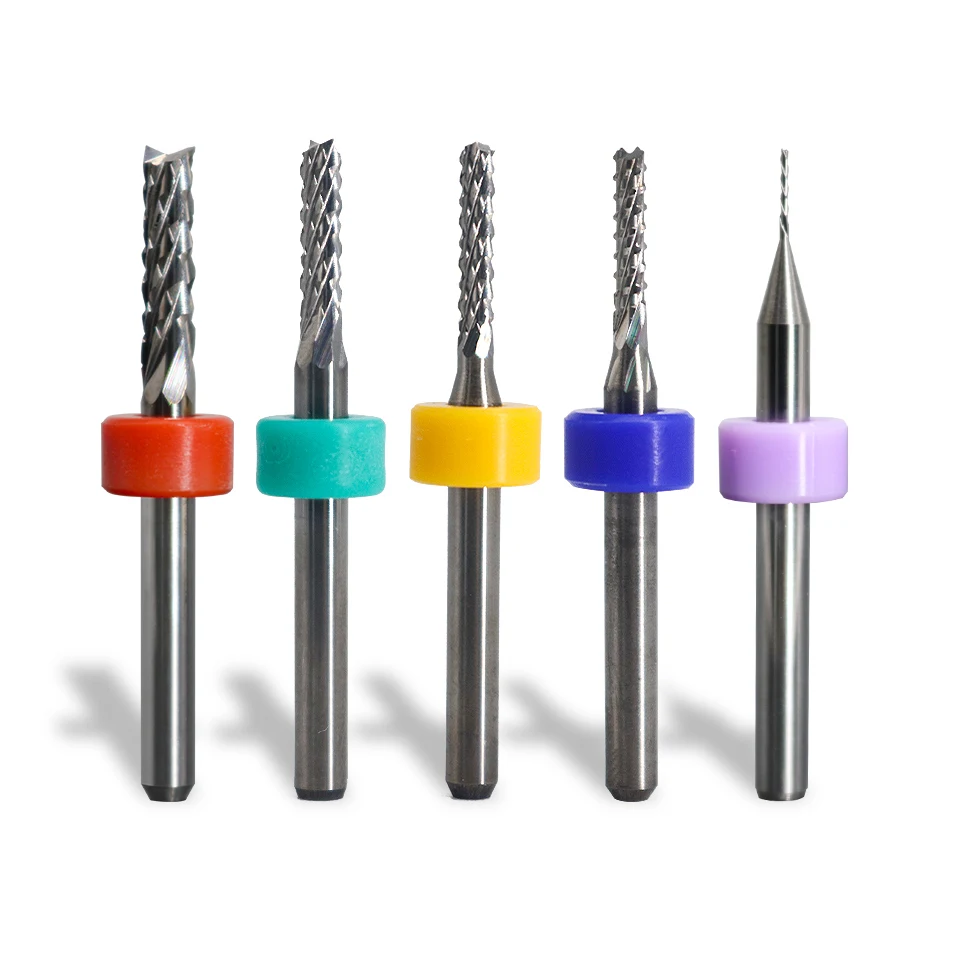 Imagem -06 - Pcb Corn Thread Gravação Router Bits Grupo Shank End Mill Máquinas-ferramentas Cnc 1.03.0 mm Diâmetro 3.175 mm Diâmetro 10 Pcs