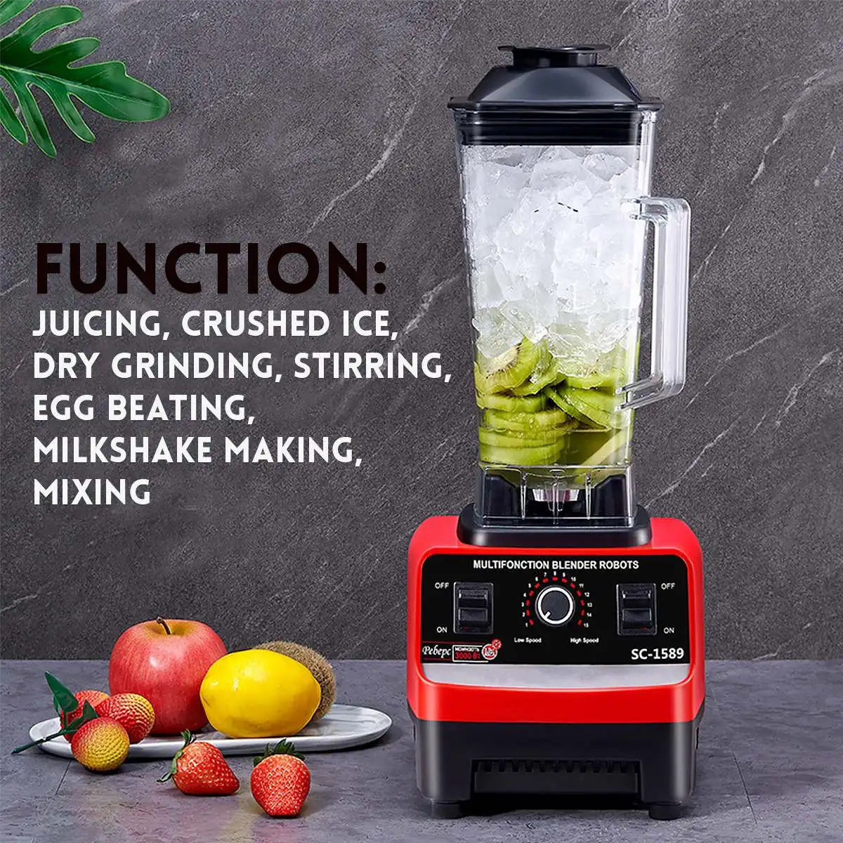 

Multifunctional Blender Mixer Food Processor Blade Juicer Ice Smoothie Pomegranate Apples Crusher Juice Wall Breaking Machine