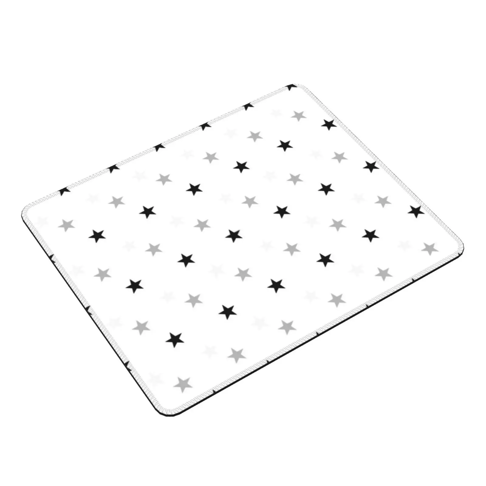 Tiny Grey , White And Black Stars Mouse Pad DIY Print Cushion Stars Space Star Galaxy Cute Modern Night Sky Fun