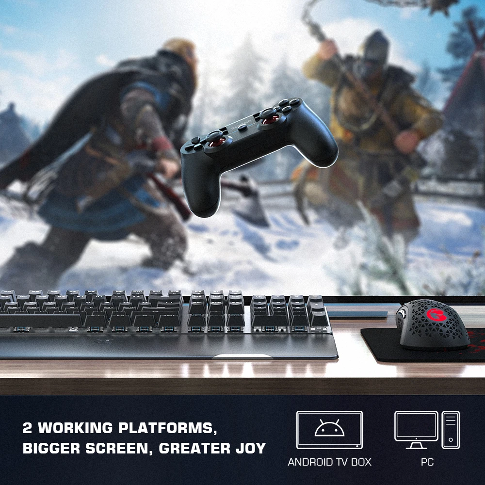 GameSir-mando inalámbrico T3, Joystick de mando de juegos para PC para Android TV Box, ordenador de escritorio, portátil, Windows 7, 10, 11