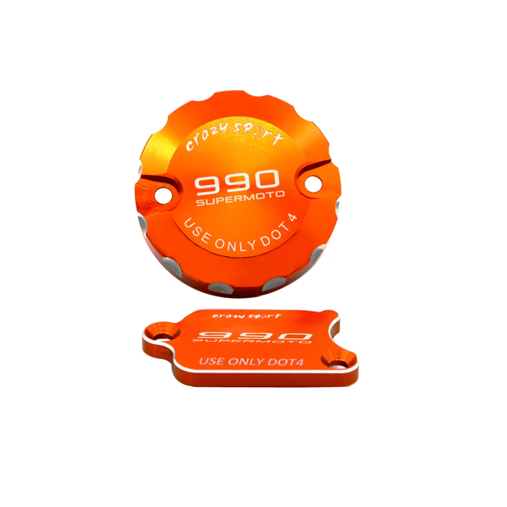 Motorcycle Front Rear Brake Cylinder Fluid Reservoir Cover Cap For KTM 990SMT 990 Super Moto R SMT Motor parts