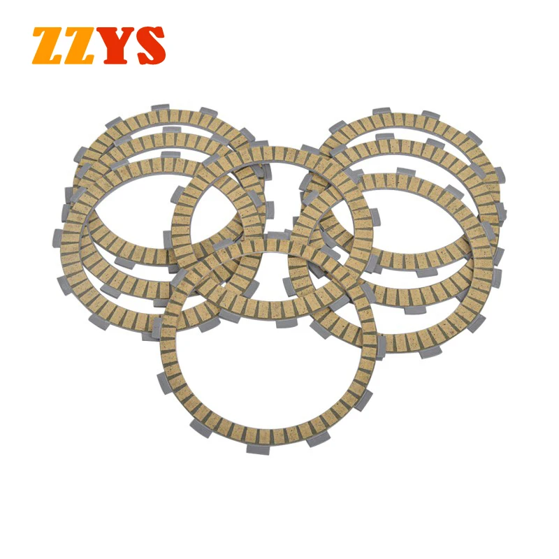 Motorcycle Paper Based Clutch Friction Plate Kit For Kawasaki KX500D KX500 KX250 KLX400 KLX400R KFX400 KX 250 500 KLX KFX 400