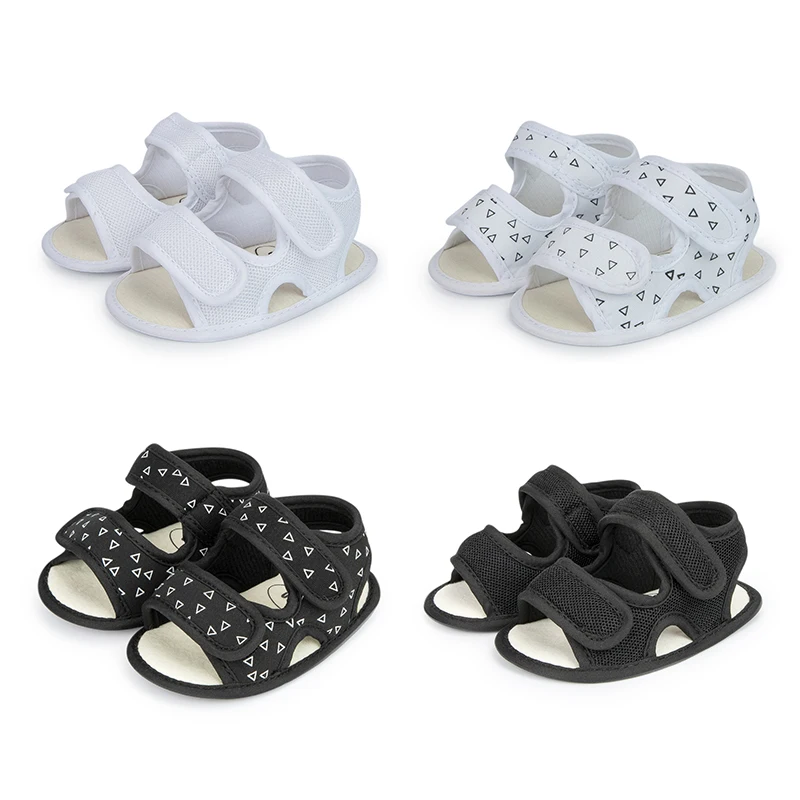 KIDSUN Newborn Baby Sandals Infant Boy Girl Shoes Non-slip Cotton Sole Flower Graden Park First Walkers Summer Outdoor Shoes