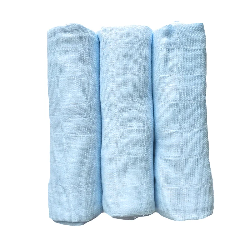 Baby Diaper Muslin Cotton Newborn Reusable Cloth Nappy Gauze Blanket Bath Towel 3 Pieces 70*70 Cm