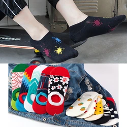 Chaussettes de Bateau Invisibles à Bouche Peu Profonde pour Femme et Homme, en Pur Coton, Minces, de Marque, en Silicone, à Talons Hauts, Tendance, Été