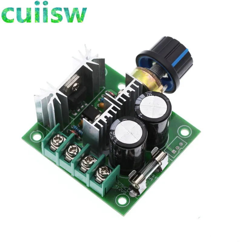 12V-40V 10A 13khz Pulse Width Modulation PWM DC Motor Speed Regulator Controller Switch Black