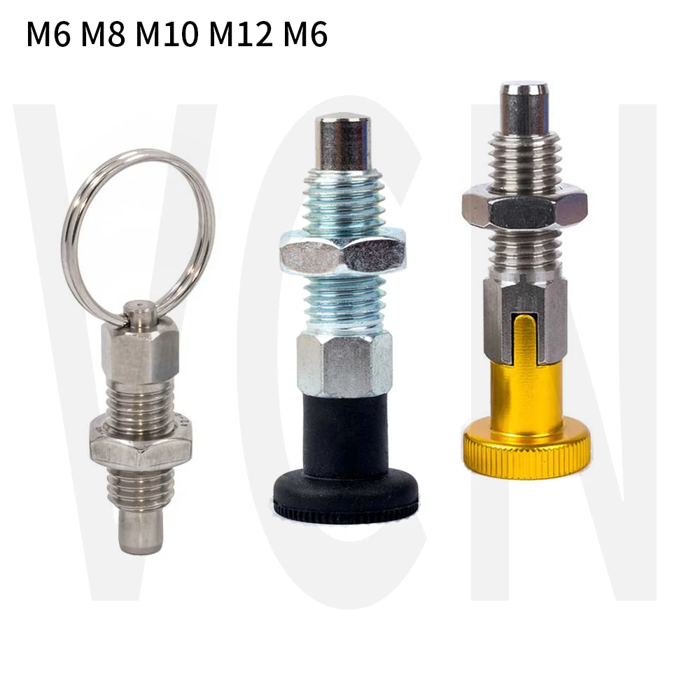 30/50/100PCS, Wholesale! Spring Pins,Indexing Plungers,Return Type,Index Bolts,,M6M8M10M12 M16 Locking Spring Screw, Spring Plun