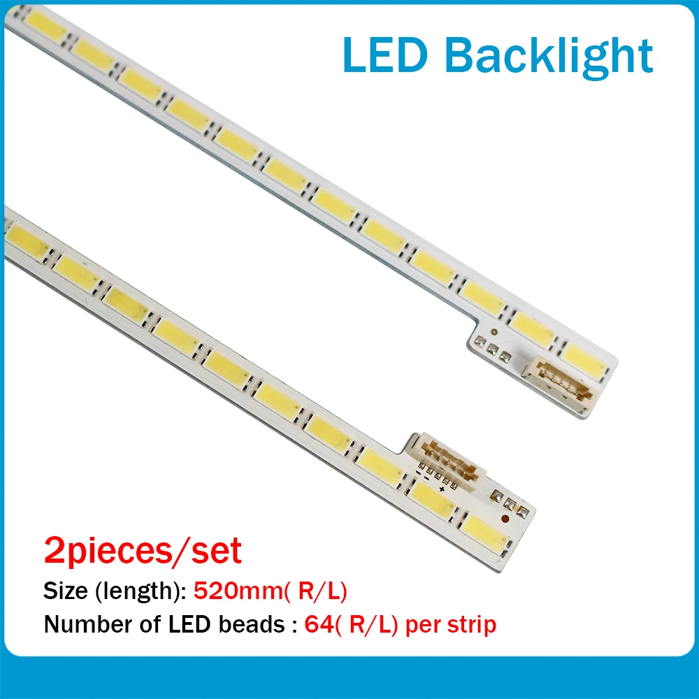 

10 Pieces/lot 48" LJ64-03260A LTA480HN01 LED strip SLED 2011SGS48 7030 64 L REV1.0 520mm 64LED