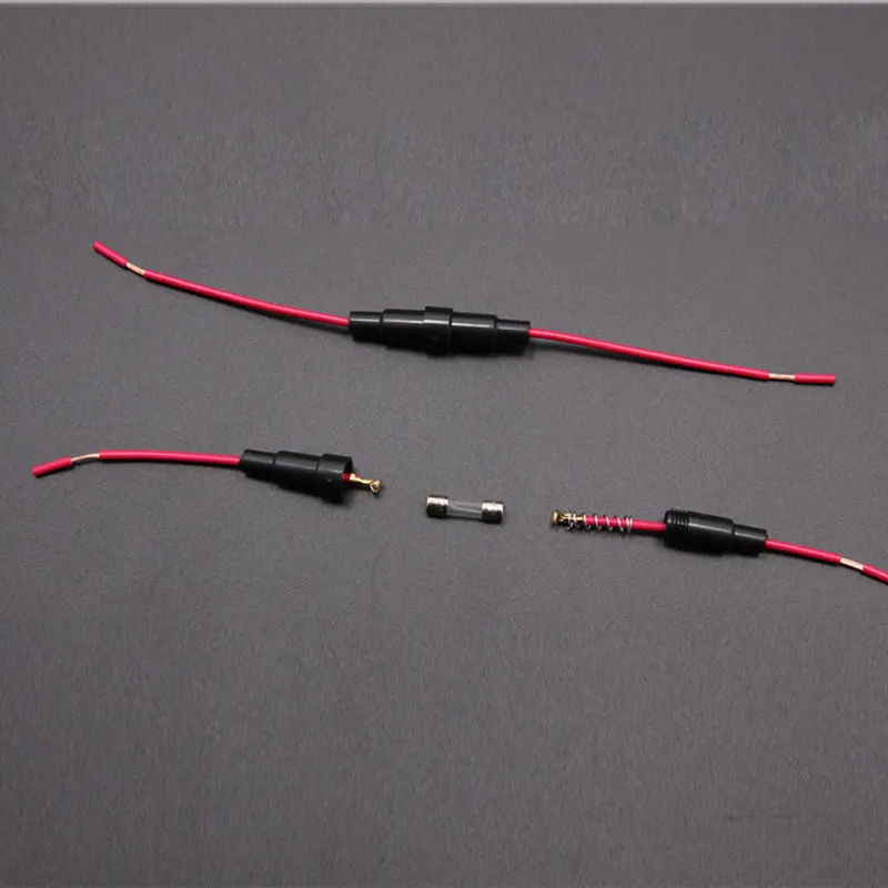 Đen Chống Cháy Cầu Chì Giá Đỡ 0.75m2 Cầu Chì Hộp 5 × 20 Nước Dòng Hộp Chia Kính Cầu Chì Giá Đỡ Bộ