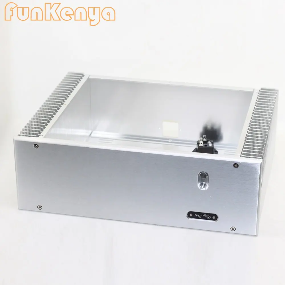 W360 H120 D275 Anodized Aluminum Shell DIY Power Amplifier Chassis Heatsink DAC Decoder Cabinet Hi End Hifi Enclosure PSU Case