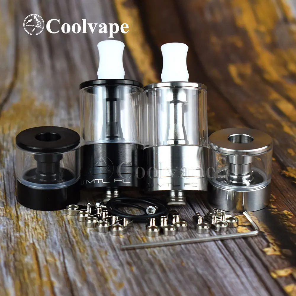 24 مللي متر Dvarw MTL FL 24 هيئة الطرق والمواصلات لفائف واحدة هيئة الطرق والمواصلات 24 مللي متر دياماتر 316ss البخاخة تدفق الهواء خزان إعادة البناء هيئة الطرق والمواصلات vs sxk Dvarw MTL هيئة الطرق والمواصلات