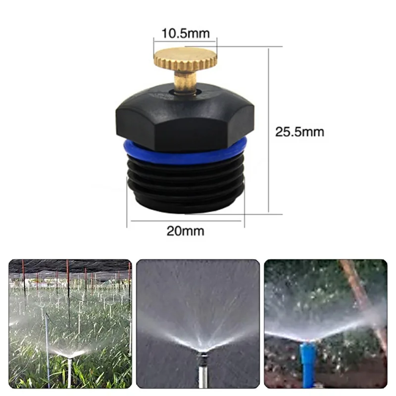 360 Degree Garden Misting Lawn Irrigation Sprinkler Head Misting Nozzle Spray System Wide Coverage Wholesale 10Pcs