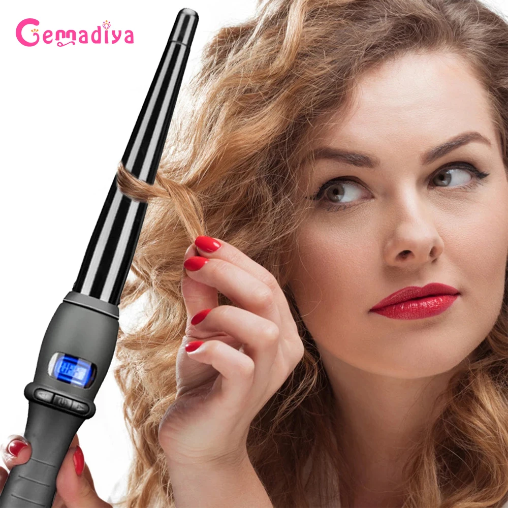 

Curling Iron Wave Machine Pro Spiral for Curlers Rollers Electric Portable Temperature LCD Hair Curler Hairdressing Styling Tool