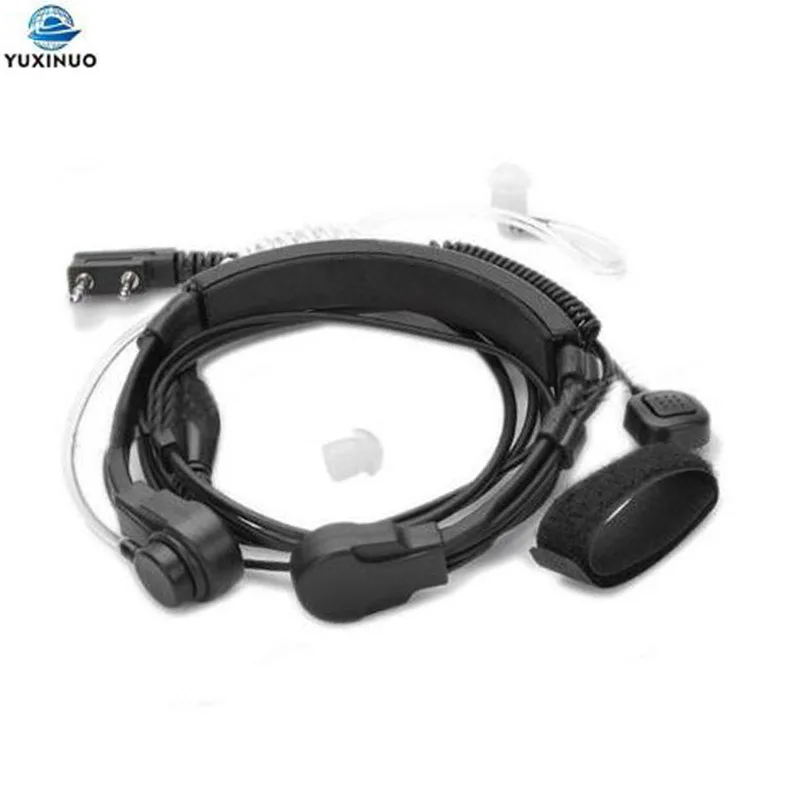 Extendable Throat Microphone Air Tube Earpiece Walkie-talkie Laryngophone Headset For Kenwood TYT Baofeng UV5R UV-5R 5RE Bf-888S