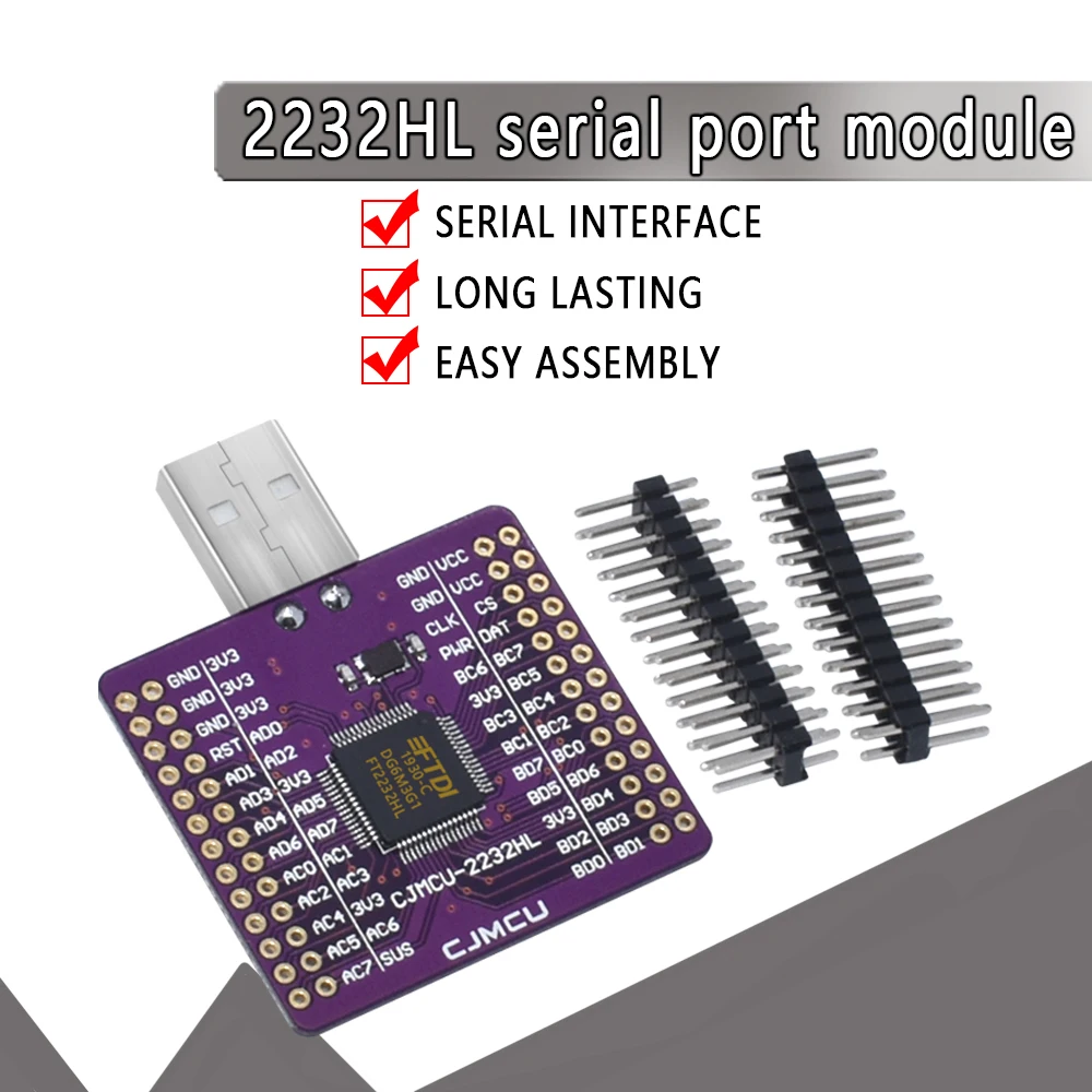 CJMCU-2232 FT2232HL USB TURN UART FIFO SPI I2C JTAG RS232 Module FT2232HL USB to UART Module Dual Channel