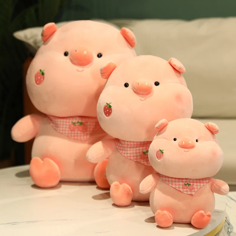 

23/35/45CM Strawberry Pig Plush Toys Soft Stuffed Cartoon Animal Dolls Sofa Cushion Sleep Pillow Children Girls Birthday Gifts