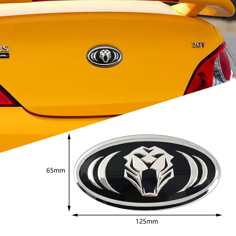سيارة التصميم النمر شعار شارة سيارة الجبهة هود الخلفي الجذع و عجلة القيادة ملصق لكيا سيراتو سبورتاج R K2 K3 K5 ريو سورينتو #4
