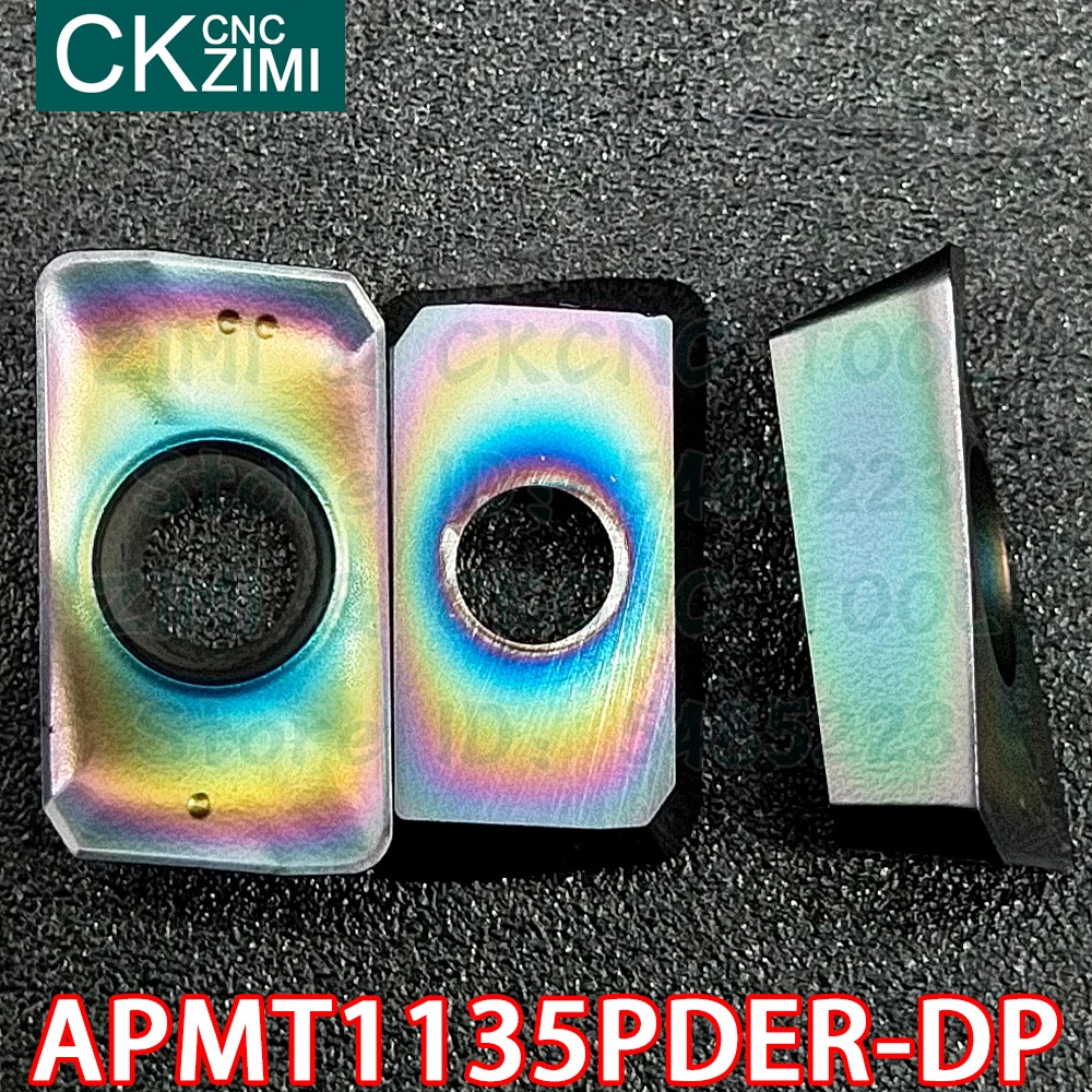 10 sztuk APMT1135PDER-DP ZM1135 APMT 1135 PDER DP węglika wkładki płytki frezarskie narzędzia tokarka metalu CNC indeksowane narzędzia do stali