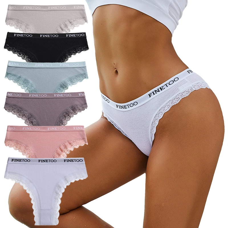 Lace Women\'s Panties Cotton Underwear Sexy Lingerie Low-Waist Briefs Soft Female Underpants Intimates Pantys Plus Size M-2XL