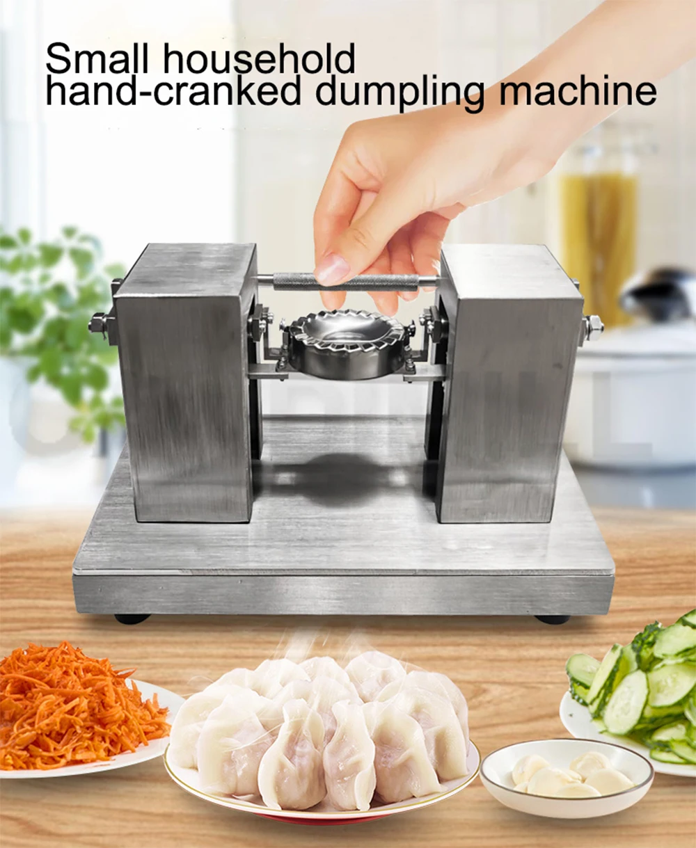 CANDIMILL Hand-Cranked Dumpling Making Machine Small Dumplings Wrapping Machine Manual Stainless Steel Dumplings Maker