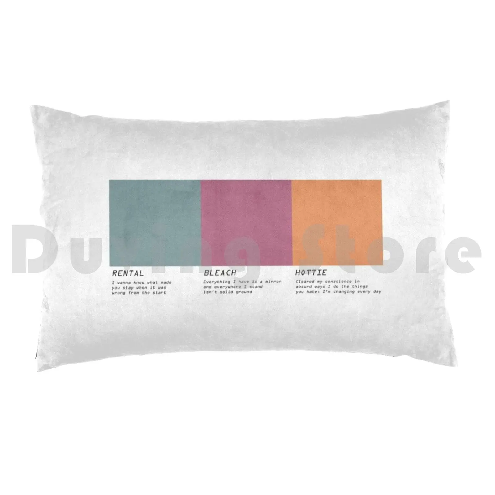 Brockhampton Pantone 2 Pillow Case 20*30 Inch Sugar Brockhampton Lyrics Ginger Boy Bye Pantone Kyrstin Kuehl