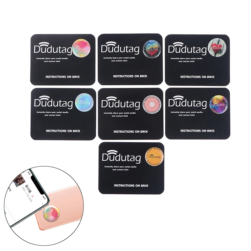 Mobile Phone Smart Stickers One-Click Digital Personal Business Cards NFC Chip Touch Back Flim For Iphone11/12/PRO MAX/MINI